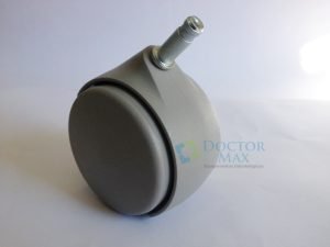 Rodízio cinza pedestal sem trava - raios x